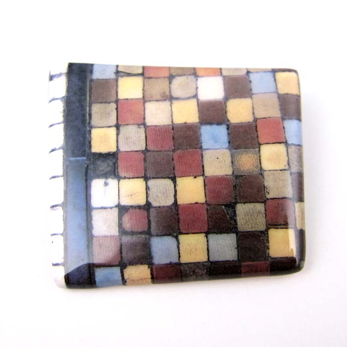 Leeds Art Gallery Tiles broochh